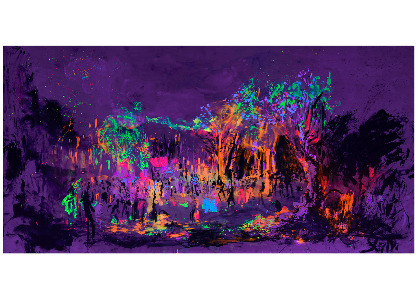 Mari-Helene Hvalbye - The Monument Night-time - Poster