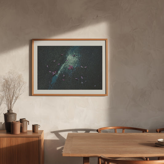 Vava Ribeiro - Work #2: Flowers on asphalt Off the Wall, Oahu- Poster