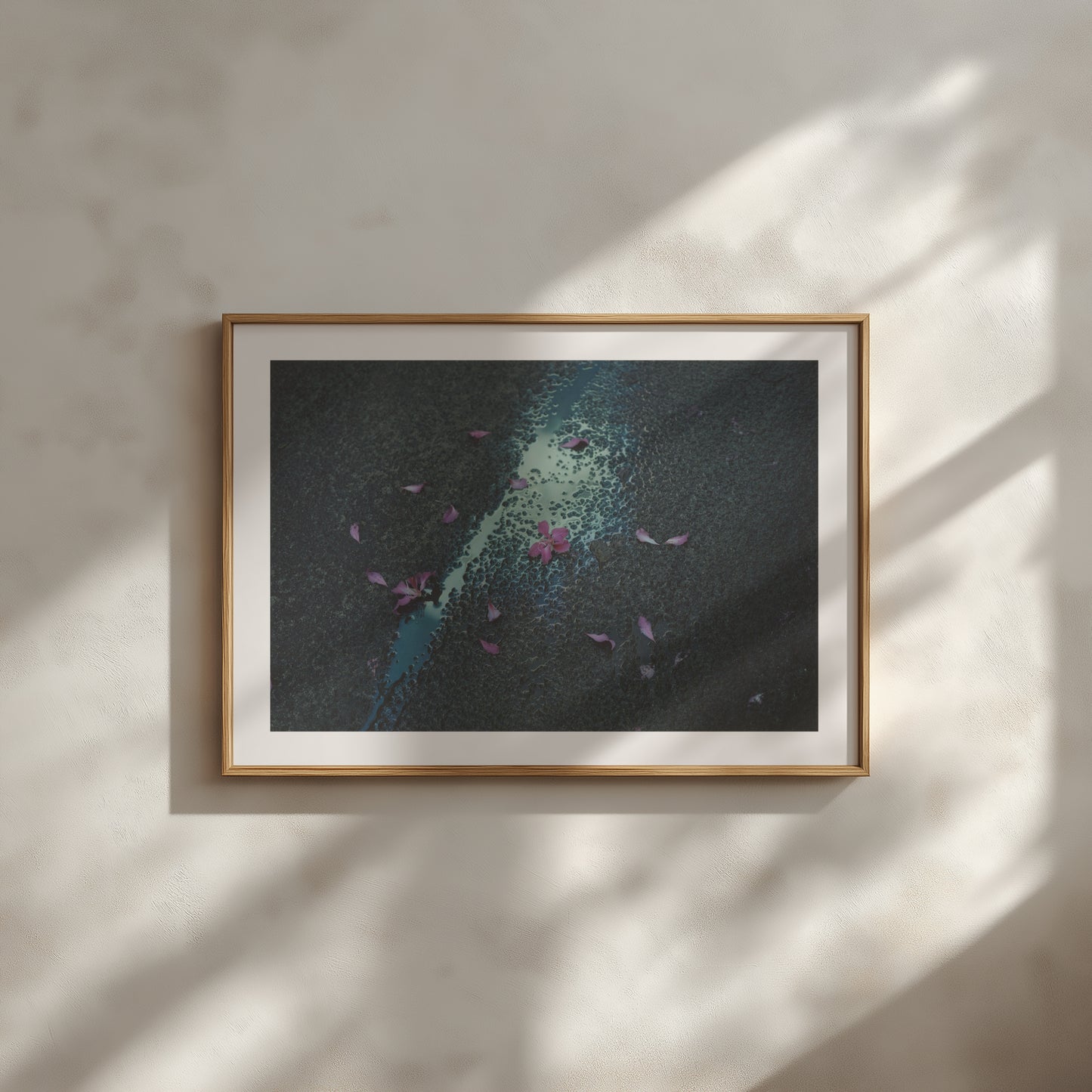 Vava Ribeiro - Work #2: Flowers on asphalt Off the Wall, Oahu- Poster