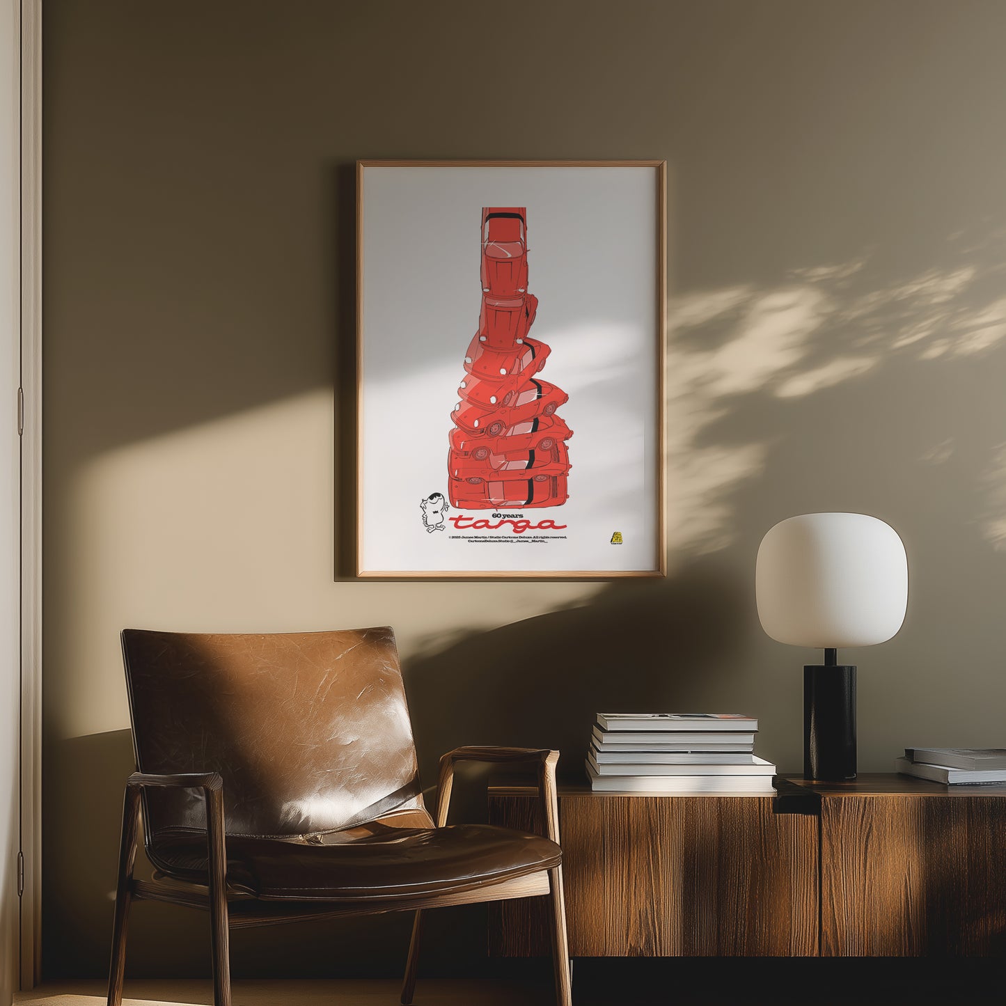 James Martin - Work #3: Targa, Red - Poster