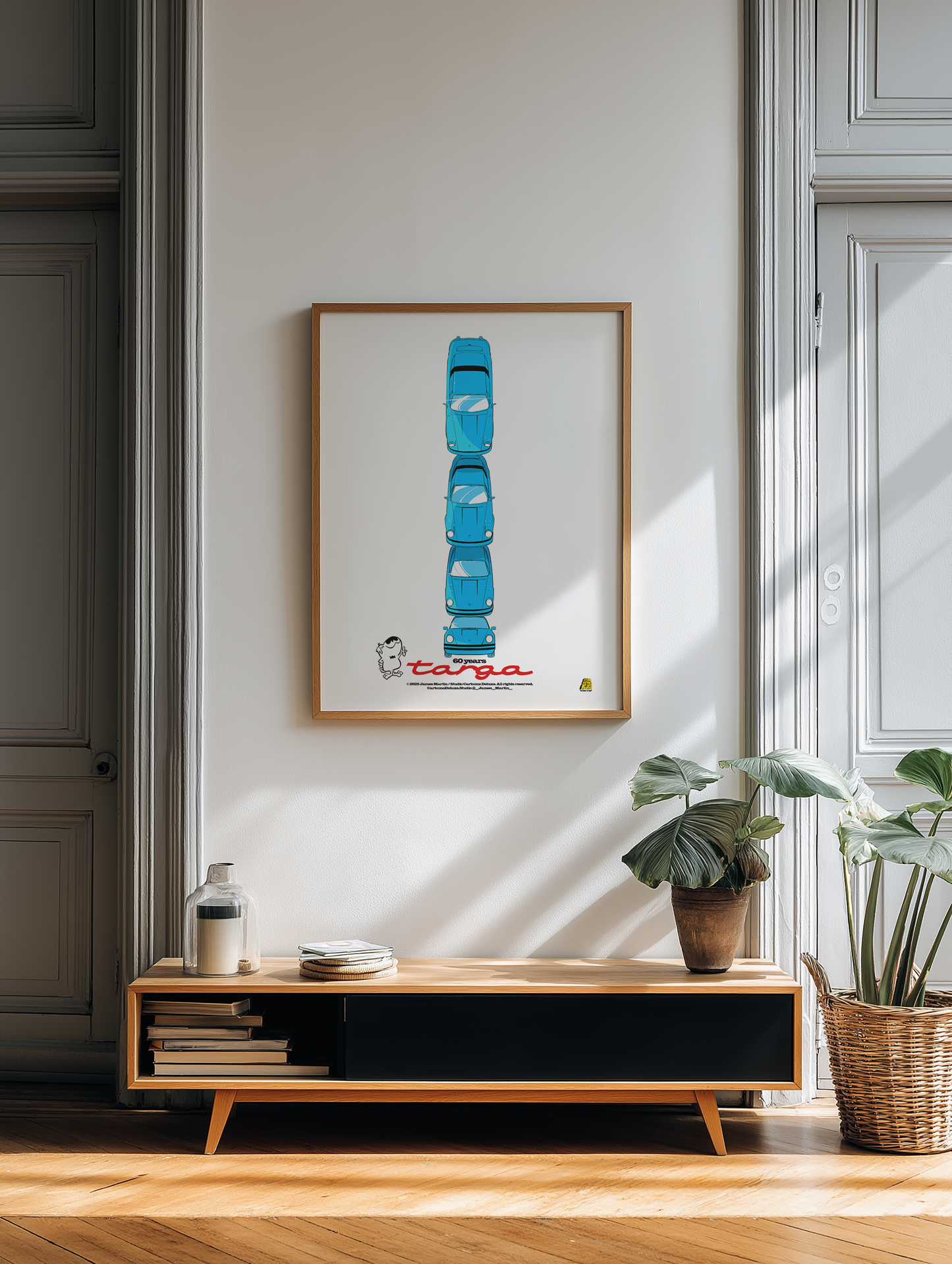 James Martin - Work #1: Targa, Blue - Poster