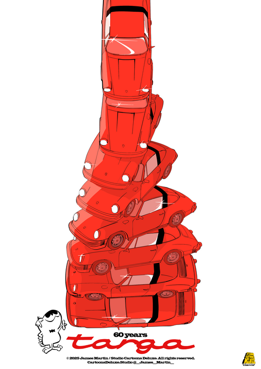 James Martin - Work #3: Targa, Red - Poster