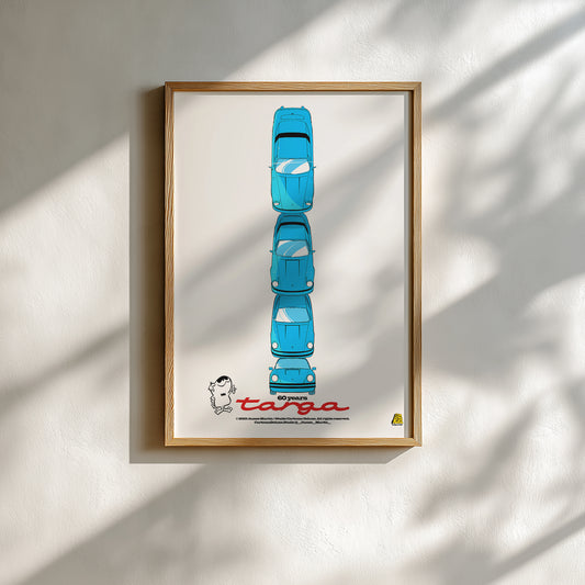 James Martin - Work #1: Targa, Blue - Poster