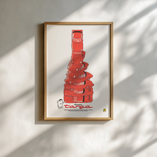 James Martin - Work #3: Targa, Red - Poster