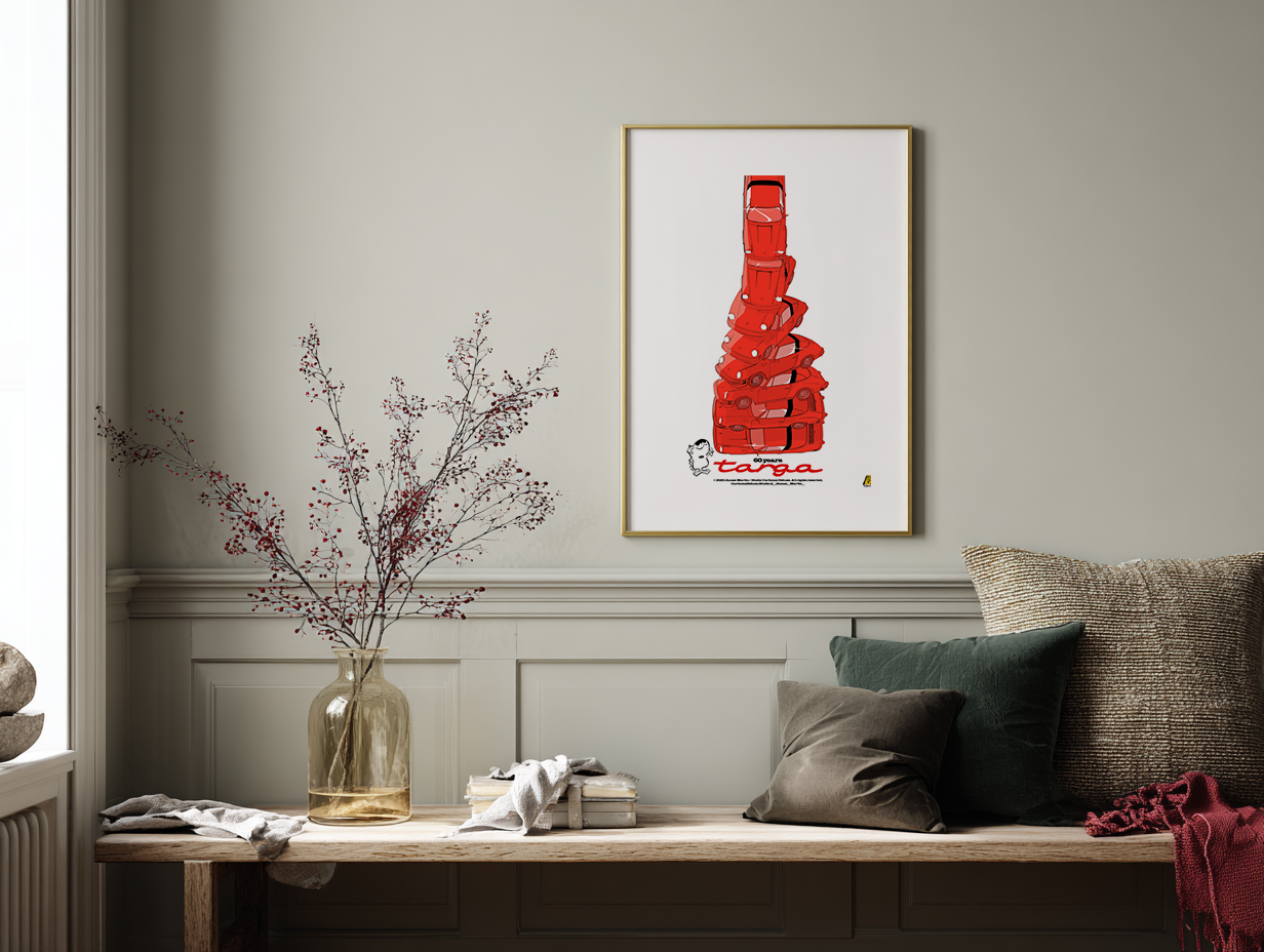 James Martin - Work #3: Targa, Red - Poster