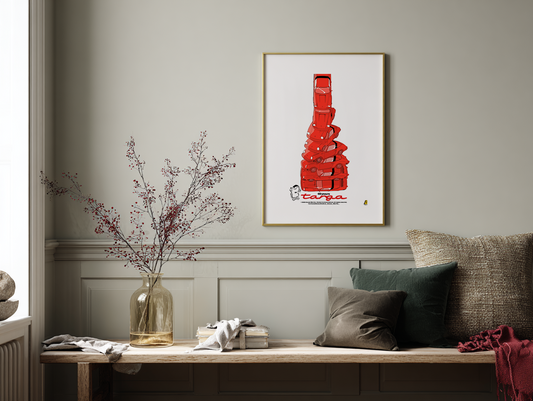 James Martin - Work #3: Targa, Red - Poster