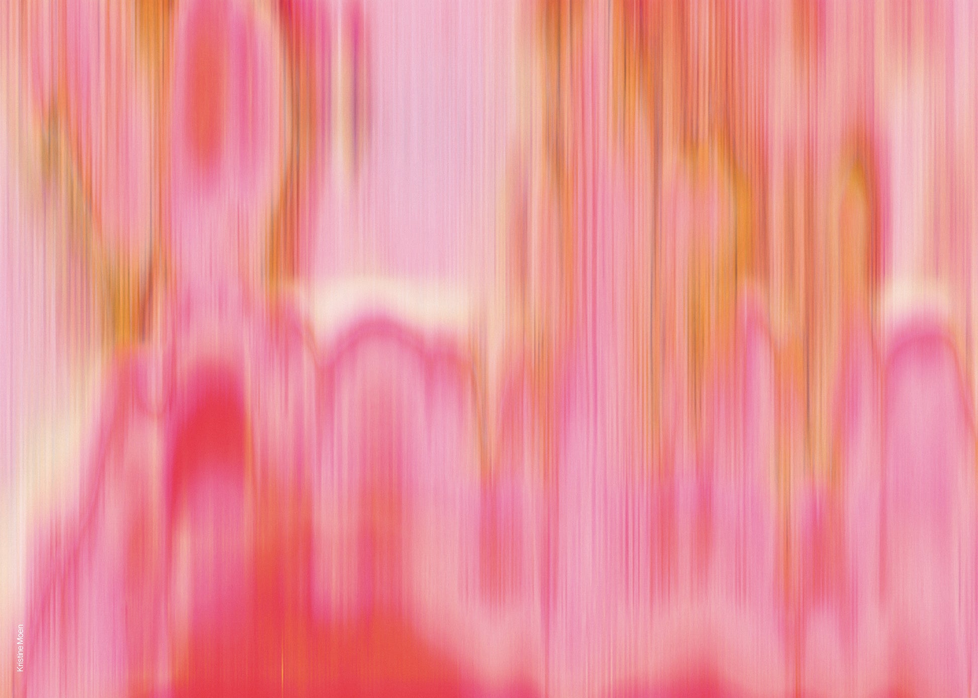 This image features a piece from Kristine Moen's "The Orgasm Project." It showcases a segment of a larger artwork that uses spectrograms to visualize the female orgasm.