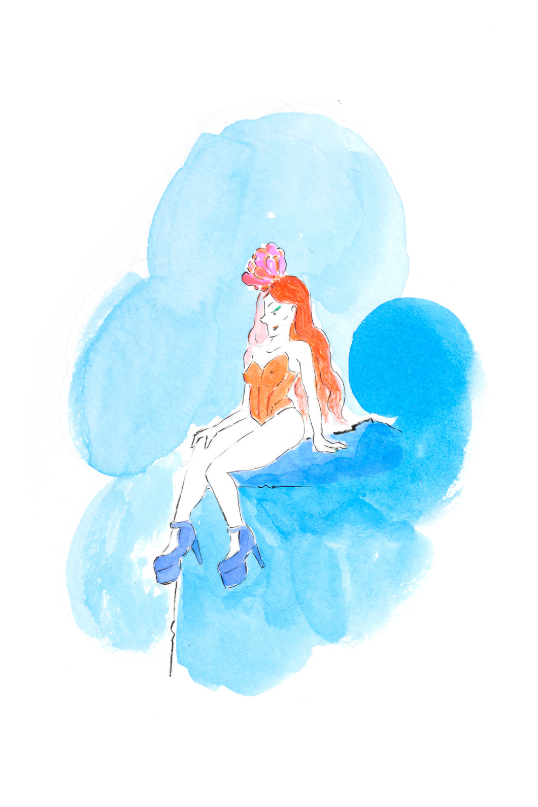 Mari-Helene Hvalbye - Raver Girl, Princess - Art Print