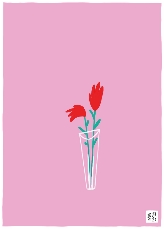 MARIA MAANESKIOLD - En trist og en glad tulipan