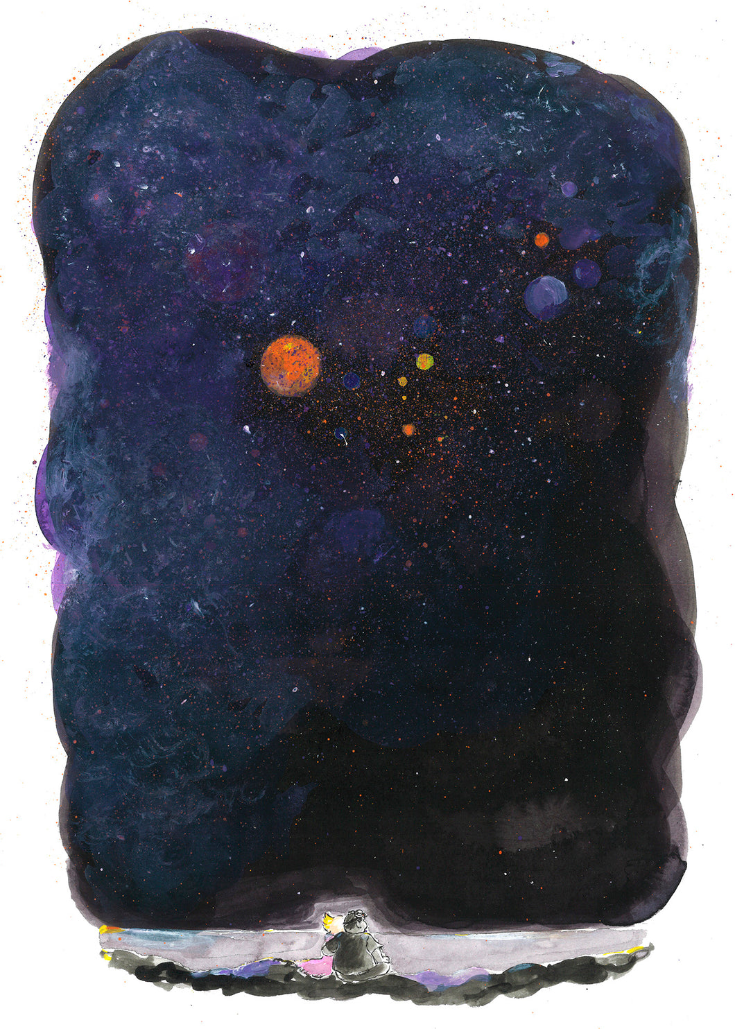 Mari-Helene Hvalbye - The Universe greets us with its epic grandeur - Art Print